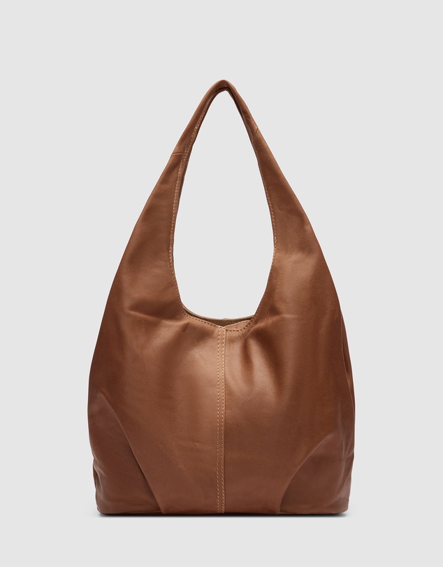 Florence - Catalina Brown Hobo Bag