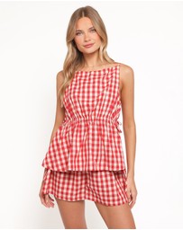 Petal & Pup - Rory Top - Red Gingham
