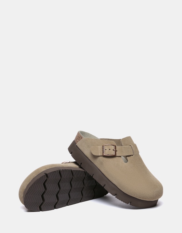 EVERAU - EverAU Ugg Brooklyn Platform Cow Suede Upper Clogs