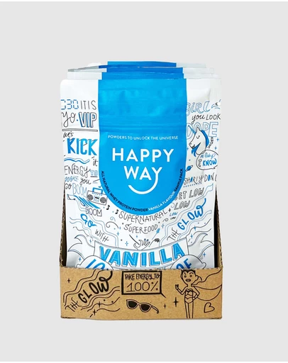 Happy Way - Vanilla Whey Protein Powder 6 Sample Packs