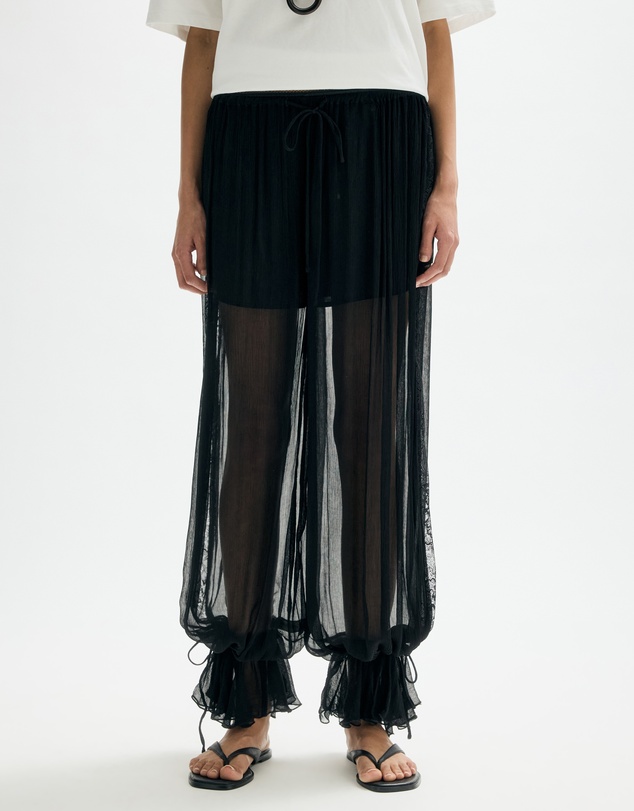 Minima Esenciales - Nissa Sheer Balloon Pants
