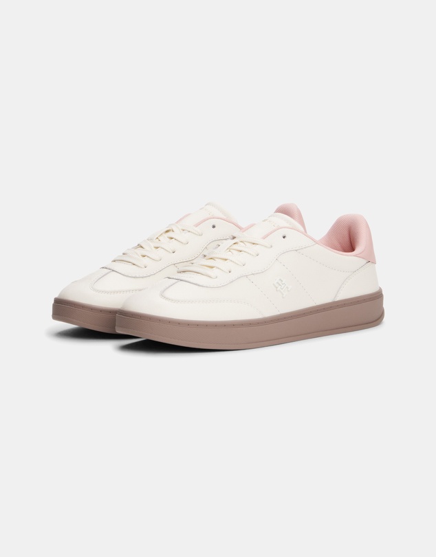 Tommy Hilfiger - Leather Monogram Court Trainers - Women's