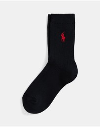 Polo Ralph Lauren - Ribbed Crew Socks - Babies-Kids