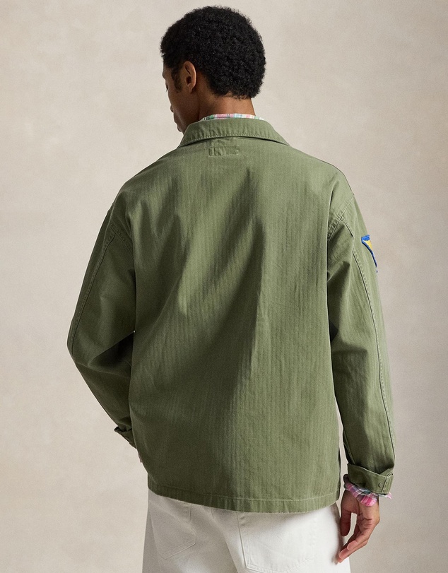 Polo Ralph Lauren - Relaxed Fit Herringbone Twill Overshirt - ICONIC EXCLUSIVE