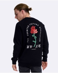 DVNT - Barbed Rose Crewneck