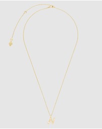 Wanderlust + Co - Alphabet Bubble Pendant Necklace - Letter N