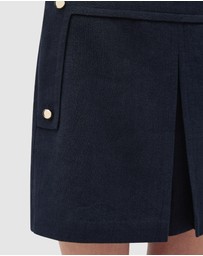 Oroton - Button Detail Mini Skirt