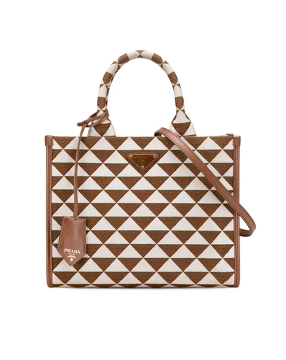 Pre-Loved by Azura Reborn - Pre-Loved prada Triangle Jacquard Tote