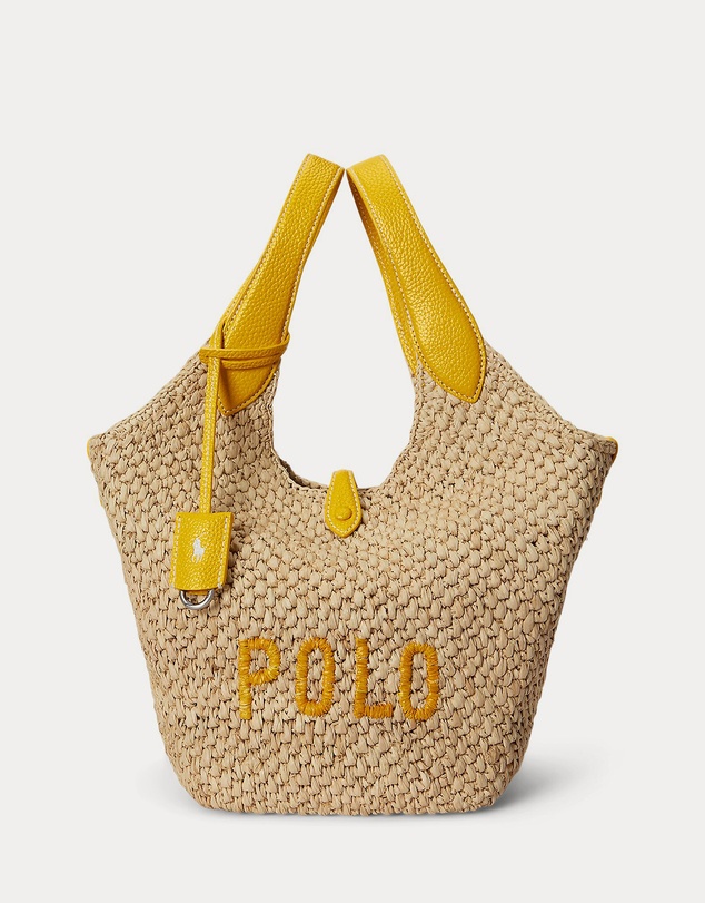 Polo Ralph Lauren - Polo Play Raffia-Leather Logo Tote