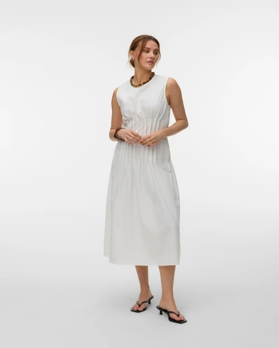 Vero Moda - Tabia Pleated Midi Dress