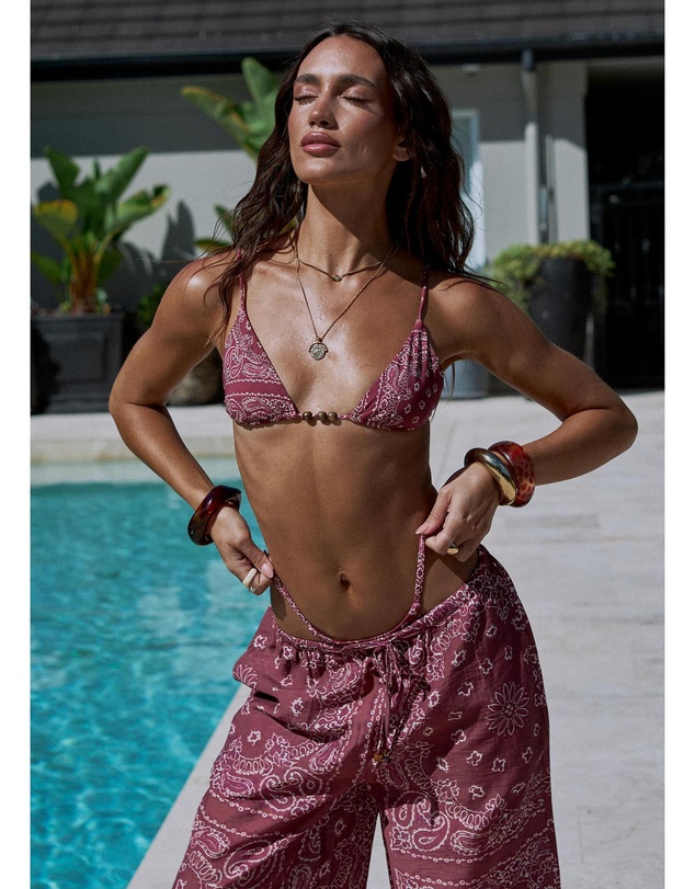 Subtitled - Gina Bandana Print Bikini Set