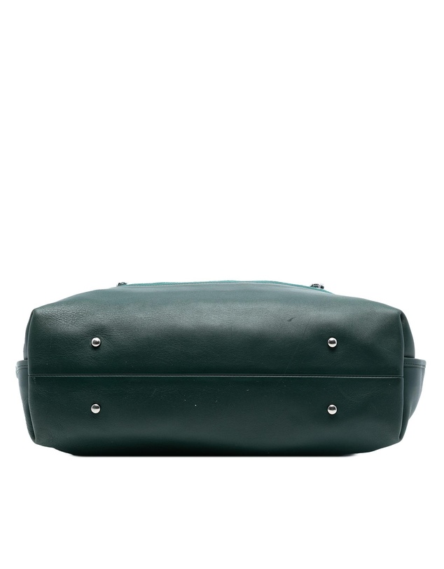 Pre-Loved by Azura Reborn - Pre-Loved Extra Large Stitched Wool and Calfskin 31 Shopping Bag