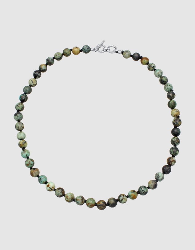 Haze & Glory - ICONIC EXCLUSIVE - Necklace Men Turquoise Beads 925 Sterling Silver