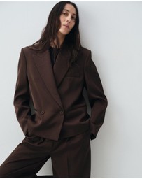 M.N.G - Double-Breasted Suit Jacket