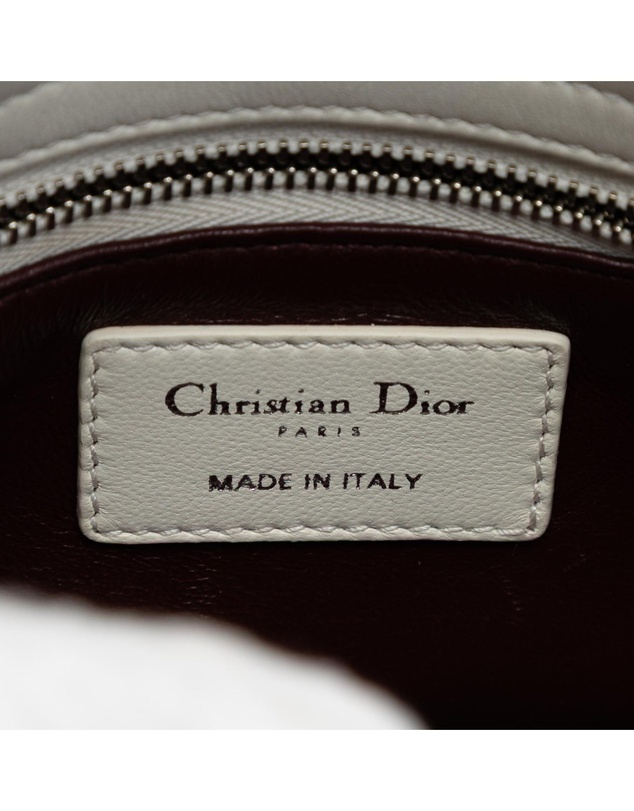 Pre-Loved by Azura Reborn - Pre-Loved Mini Embroidered Calfskin Lady Dior