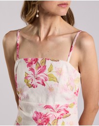 David Lawrence - Argon Strapless Linen Dress