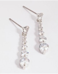 Lovisa - Small Graduated Crystal Drop Earrings
