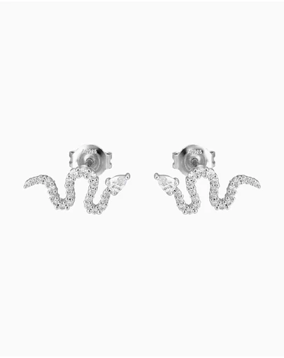 Emporio Armani - Silver Tone Earring