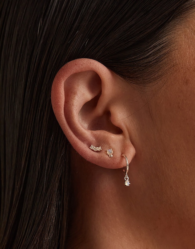 Kirstin Ash - Contour Topaz Studs