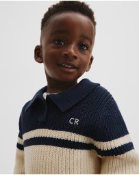 Country Road - Stripe Collared Knit