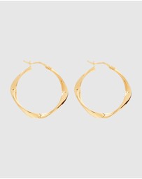 Najo - Garden of Eden Yellow Gold Hoop Earring