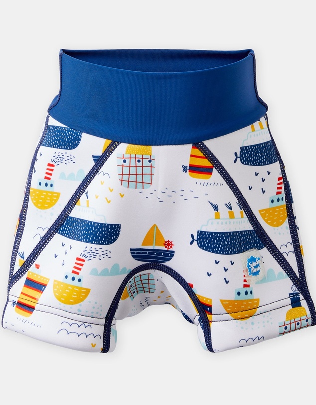 Splash About - Splash Jammer Reusable Swim Nappy & Liners Bundle - Tug Boats