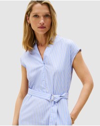 Tommy Hilfiger - Poplin Midi Belted Dress