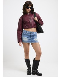 Neon Hart - Katana Crop Biker Jacket