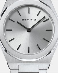 Bering - Ladies Classic Polished 32mm Silver Strap Watch