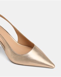 Wittner - Leia Metallic Leather Slingbacks