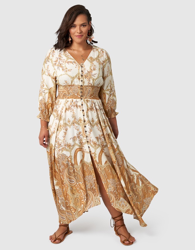 The Poetic Gypsy - Brown Sugar Maxi Dress