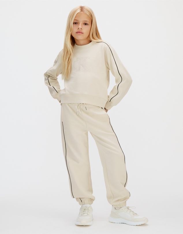 Calvin Klein Jeans - Girls Relaxed Piping Sweatshirt and Jogger Set