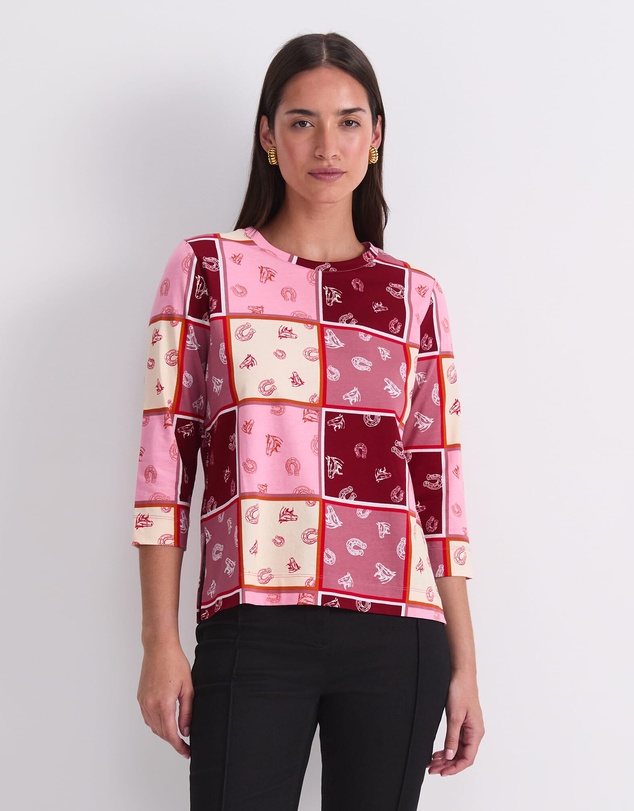 Sportscraft - Horse Print Mercerized Tee