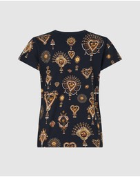 Camilla - Slim Fit Round Neck T-Shirt