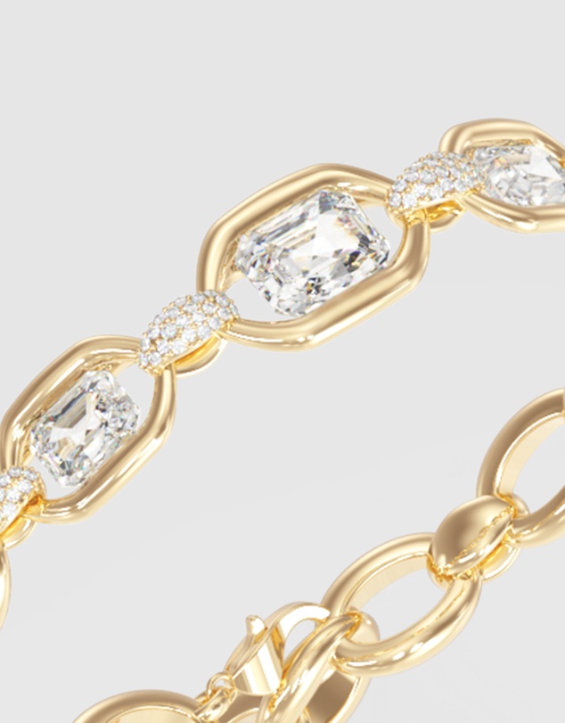 GUESS - GUESS Ladies Gold-Tone Gemstone Maxi Bracelet