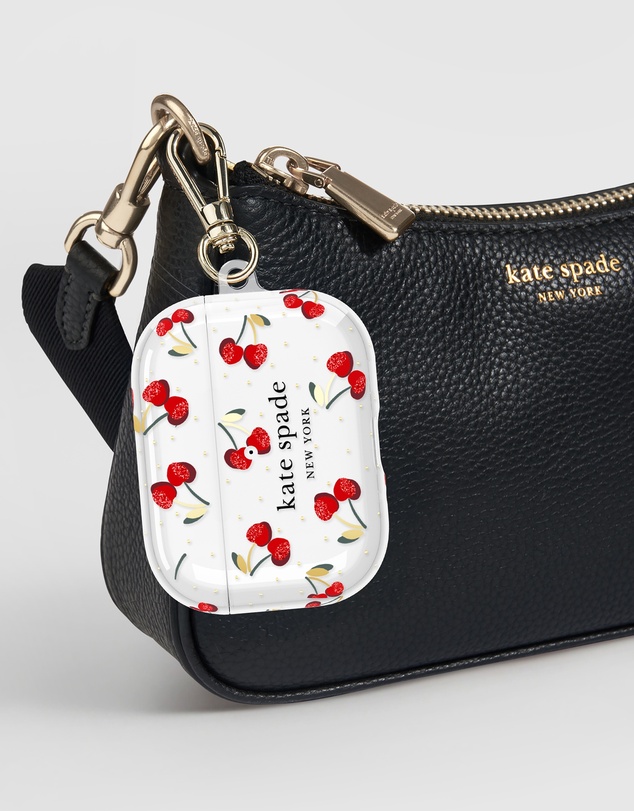 Kate Spade - Kate Spade Cherry Dot with Gold Clip for AirPod Pro 3