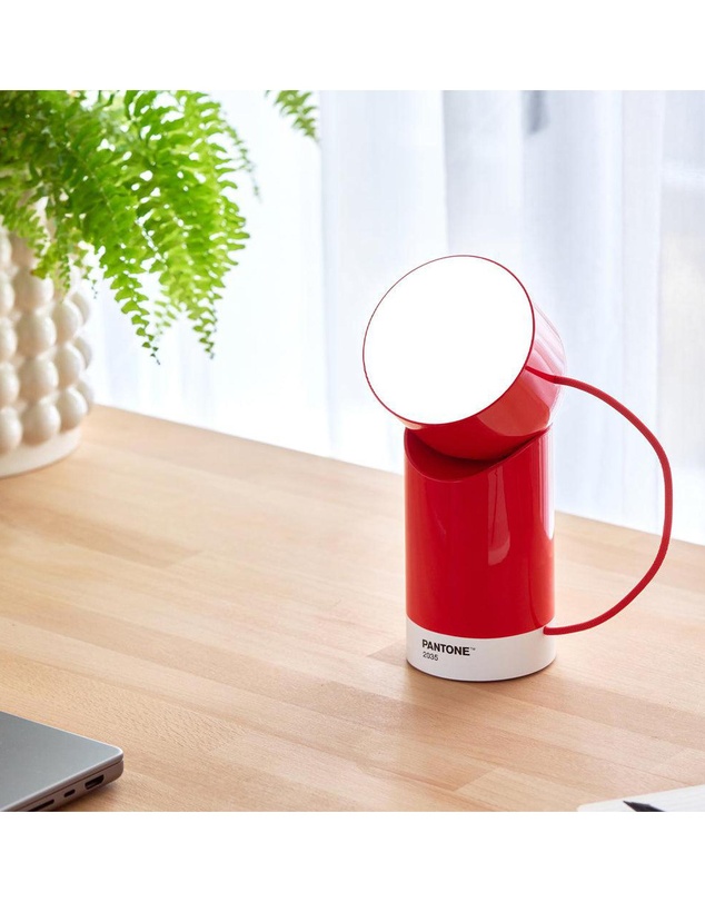 Lexon - Lexon Orbe Portable Led Lamp With Moving Head PANTONE - 2035 Red