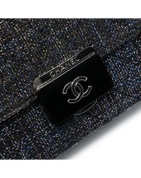 Pre-Loved by Azura Reborn - Pre-Loved Large Quilted Tweed Beauty Lock Flap