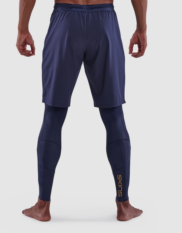 SKINS - SKINS Compression Series-5 Men's Travel And Recovery Long Tights Navy