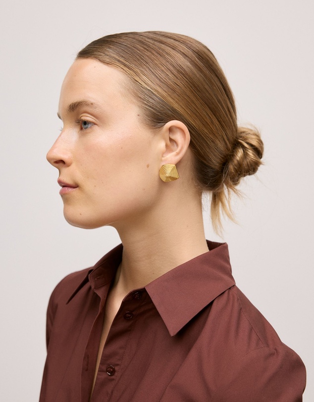 Trenery - Maelis Stud Earrings in Soft Gold