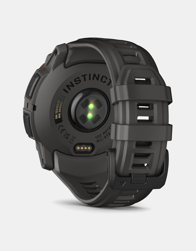 Garmin - Instinct 3 50mm Solar Black Bezel with Charcoal Band
