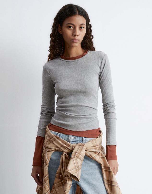 & Other Stories - Ribbed LS Top