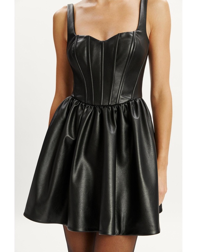 Bardot - Savoy Vegan Leather Mini Dress