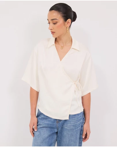 Calli - Easton Satin Shirt