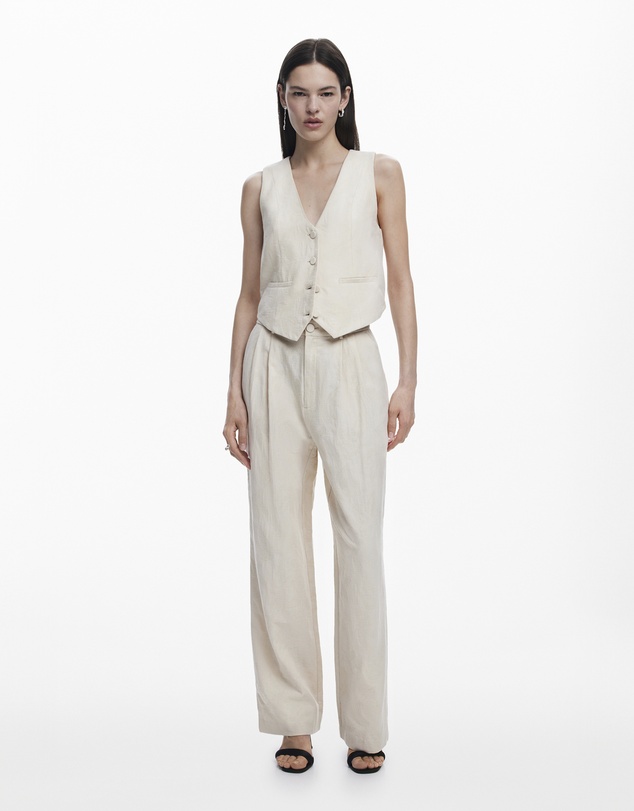 Desigual - Patterned suit trousers