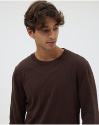 AERE - Lightweight Organic Cotton Crew Neck Knit Jumper