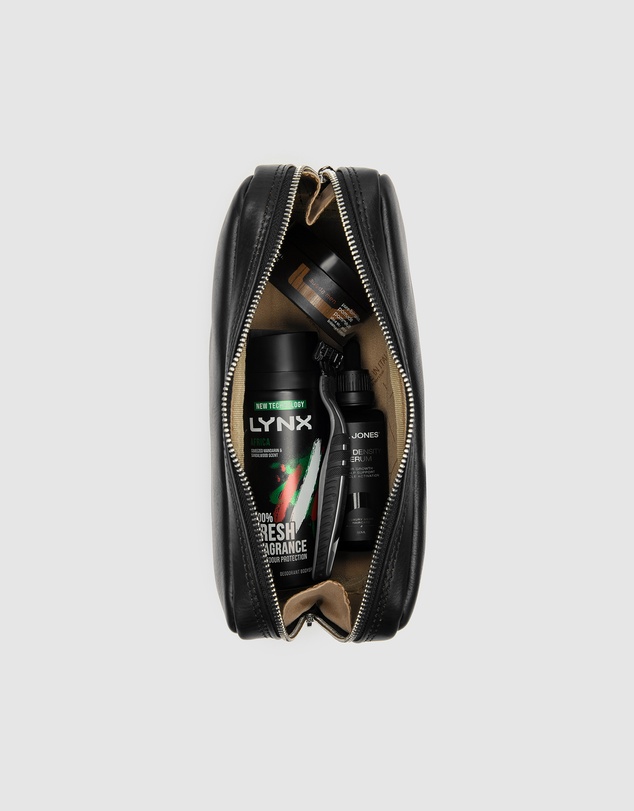 Republic of Florence - Primo Matt Black Toiletry Bag