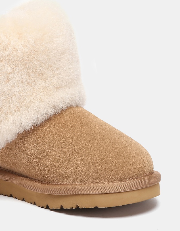 EVERAU - Australian Shepherd Ugg Bambi Kids Cow Suede Upper UGG Boots