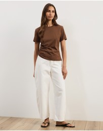 Atmos&Here - Emi Asymmetric Hem T-Shirt