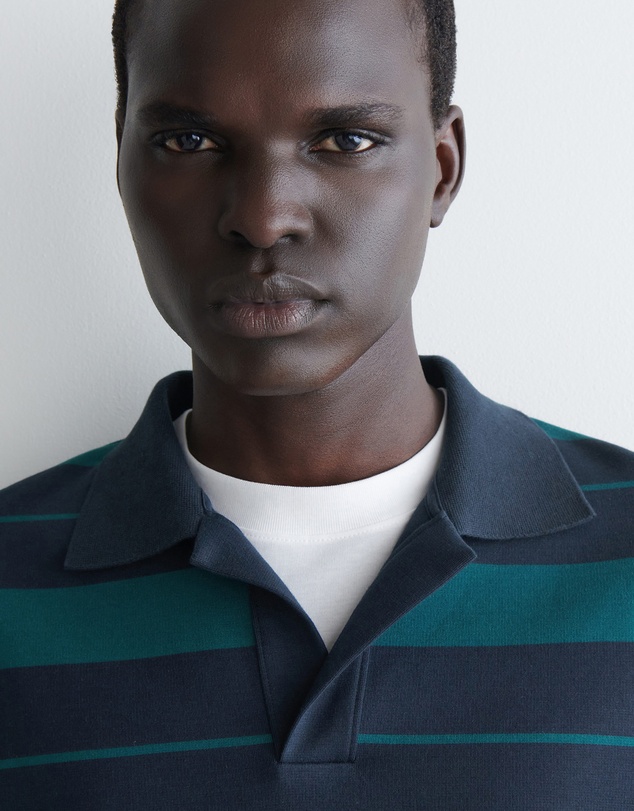 COS - Oversized Striped Cotton Rugby Shirt